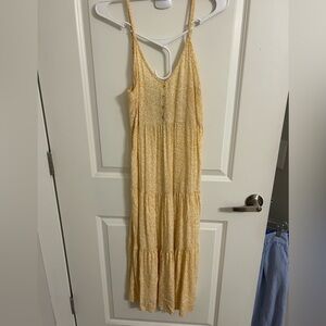 Wild Fable yellow midi sundress